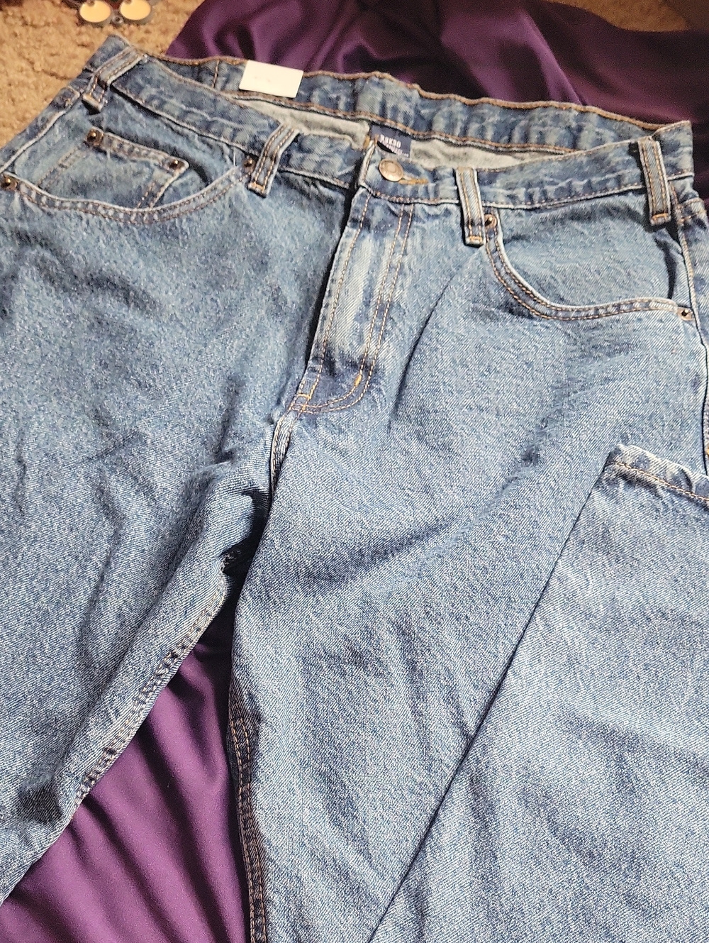 Men's Full Blue Medium Wash Denim Jeans